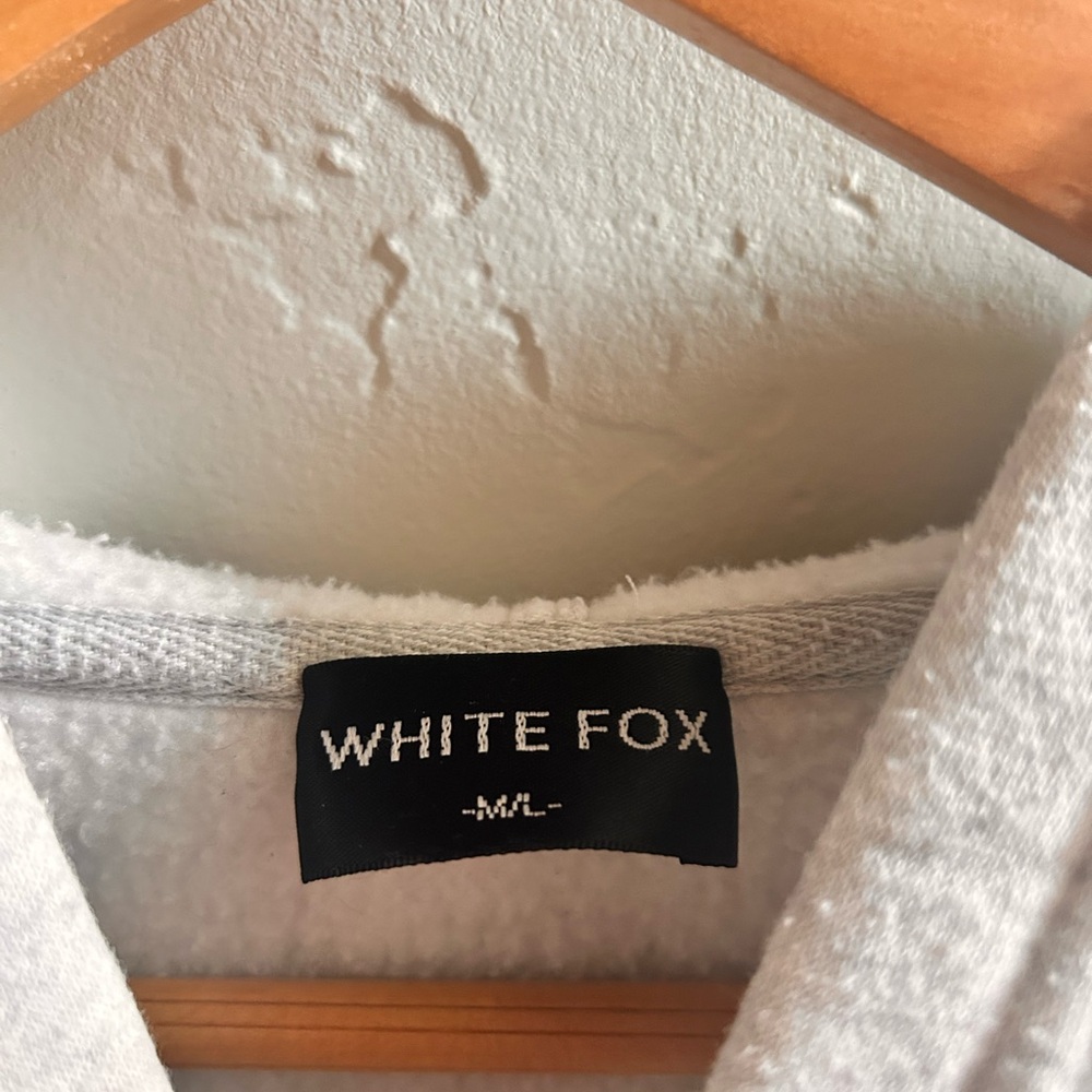 White Fox Boutique Light Gray Green Bubble Sweatshirt - Picture 3 of 5